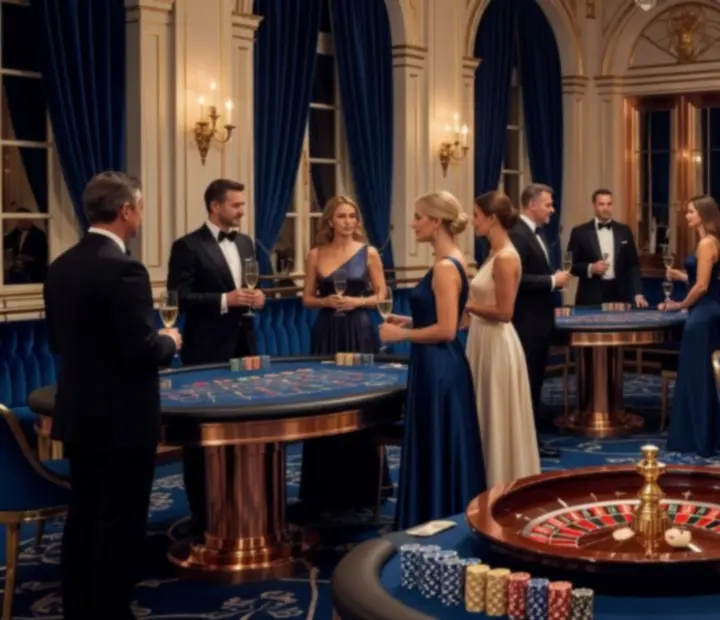 Luxusní VIP kasinový večer s elegantní atmosférou